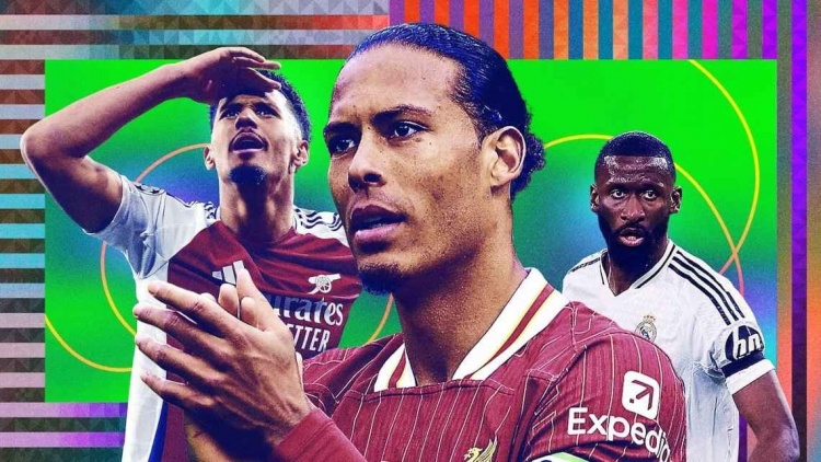 ESPN年度10大中后衛(wèi)：范迪克當選最佳，阿森納2將前4，呂迪格第3