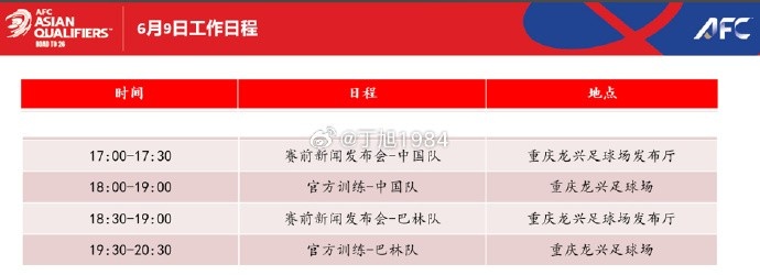 迎榮譽(yù)戰(zhàn)！國足明天17點(diǎn)開對巴林的賽前發(fā)布會，18點(diǎn)進(jìn)行訓(xùn)練