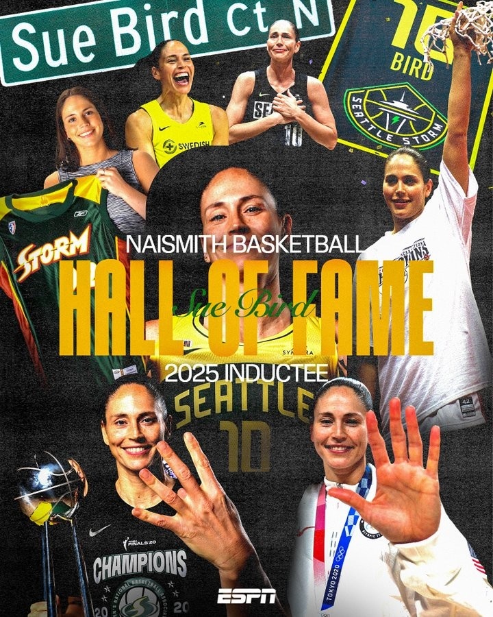 WNBA四冠+奧運(yùn)五連冠！傳奇球星蘇-伯德正式入選名人堂