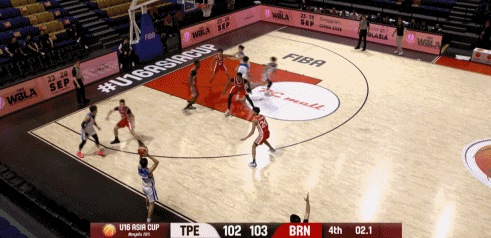 太燃了！男籃U16亞洲杯7-8名排位賽 中國臺(tái)北三分壓哨絕殺巴林！