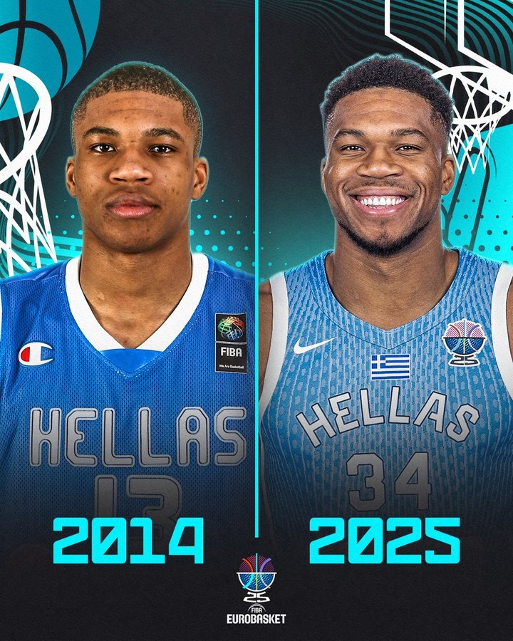 FIBA歐錦賽官方曬字母14-25年國(guó)家隊(duì)圖：沒(méi)人能像他一樣